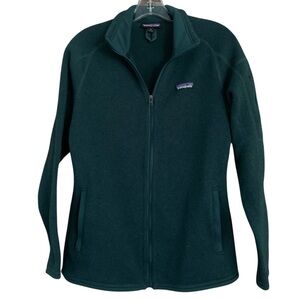 Patagonia Womens Better Sweater Jacket Emerald Green Zip Up Outdoor Sz M